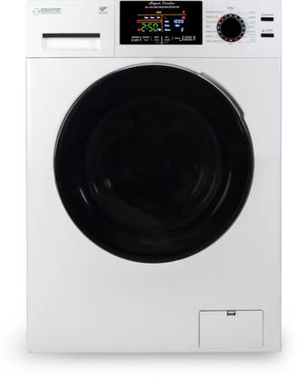 Equator 9 kg Fully Automatic Front Load Washing Machine with In-built Heater White