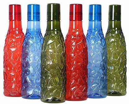 Nilzone Plastic Water Bottle for Fridge, Dining Table, Office Desk, Kids 1000 ml Plastic Bottle