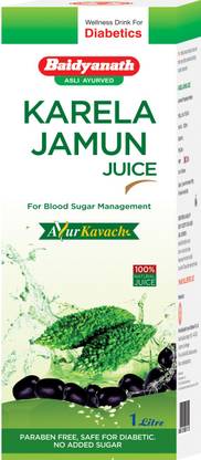 Baidyanath Karela Jamun Juice | Diabetic Care | Controls Blood Sugar Levels - 1L