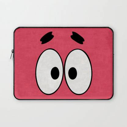 Crazy Corner Patrick Star SpongeBob Printed 13 Inch Laptop Sleeve/Laptop Case Cover with Shockproof & Waterproof Linen On All Inner Sides (Made of Canvas with Ultra HD Print) - Gift for Men/Women Waterproof Laptop Sleeve/Cover