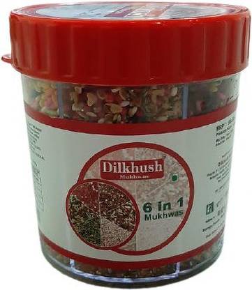 DILKHUSH MUKHWAS Dilkhush 6 In One Mukhwas Box Mukhwas Mouth Freshener