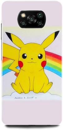 ORBIQE Back Cover for POCO X3 Pro MZB08T8IN PIKACHU, POKEMON, GAME, CARTOON, PICACHUDEADPOOL
