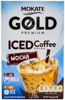 Mokate Gold ICED Coffee Drink Mocha ,120g Instant Coffee
