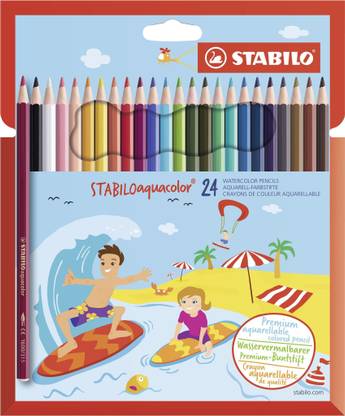 Stabilo Aquacolor - Watercolor Hexagonal Shaped Color Pencils
