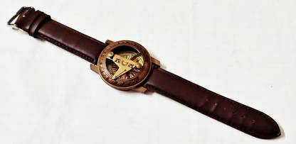 Ascent India Antique Brass Sundial Compass Wrist Watch Leather Collectible Nautical Gift Compass