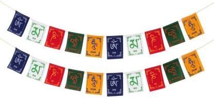 PARTY MIDLINKERZ Tibetan Prayer Flags Rectangle Car Window Flag
