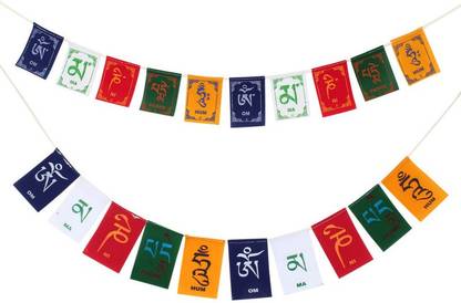 PARTY MIDLINKERZ Tibetan Prayer Flags Rectangle Car Window Flag