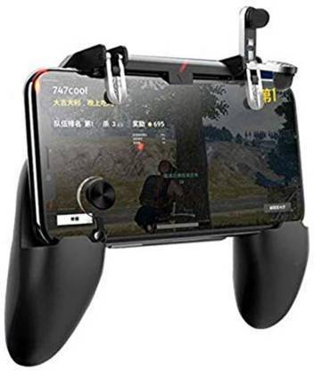 EFTCOME W11 4.7-6.5 inch screen mobile phone, W11 PUBG Mobile Gamepad Joystick Metal L1 R1 Trigger Game Shooter Controller for ios and Android  Gaming Accessory Kit