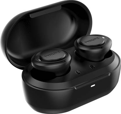 PHILIPS TAT1215BK In Ear Earbuds, 18H Play Time, 6mm Dynamic Drivers, IPX4 Proof Bluetooth