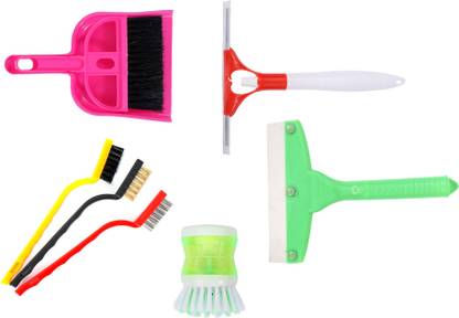 NAVMAV Gas Stove Cleaning,Liquid Soap Dispenser,Home Kitchen Cleaning Combo Set Cleaning Brush, Cleaning Wipe, Dustpan, Kitchen Wiper