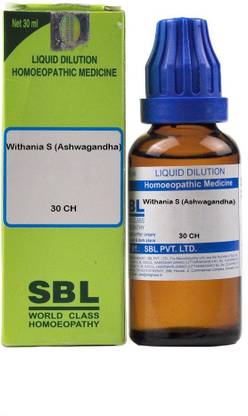 SBL Withania S (Ashwagandha) 30 CH Dilution