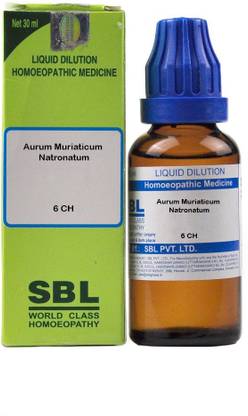 SBL Aurum Muriaticum Natronatum 6 CH Dilution