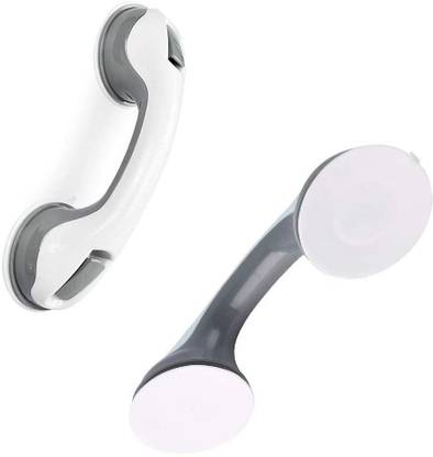 Delzon Helping Handle Strong Suction Cup Without Drilling Wall Mounted Bathroom Bath Tub Shower Toilet Room Glass Door Window Household 1 Pcs (Random Colour) Plastic Door Handle