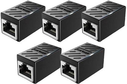 Fedus RJ45 Coupler Ethernet Coupler Cat7, Cat6 Cat5e RJ45 8P8C Inline lan Coupler Ethernet Extender Adapter 5pcs. Wired Ethernet Lan Adapter compatible with Windows