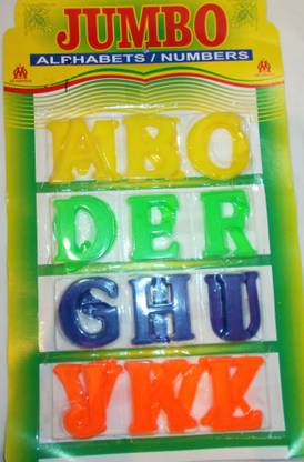 RUKMINI ABCD Jumbo Alphabet Letters for Babies Quick Learning A TO Z