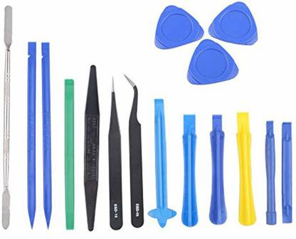 DIY Crafts 16 in 1 Professional Safe Opening Pry Tool Repair Kit with Non-Abrasive Nylon Spudgers and Pack of 2 Anti-Static Tweezers,16 Pcs Included.... Pneumatic  Nailer