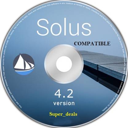 COMPATIBLE Solus 4.2 64bit Solus is an independent desktop operating system based on the Linux kernel. Starting within the Debian branch of Linux it migrated to a unique approach including Pisi and Evolve OS. It is offered as a curated rolling release model under the slogan "Install Today. Updates Forever" 64bit
