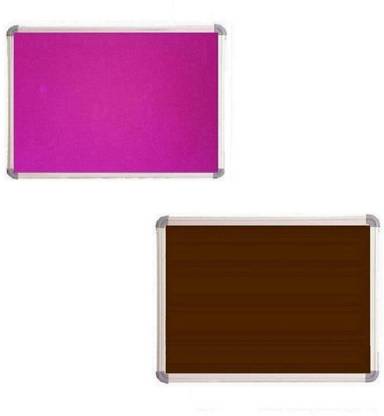 Naygt Pinup Boards Notice Premium Material Soft Foam Pinup Pin-up Board/Soft Board/Bulletin Board/Pin-up Display Board for Home, Office and School boards Pinup boards Brown,Pink 2*2ft Notice Board Bulletin Board