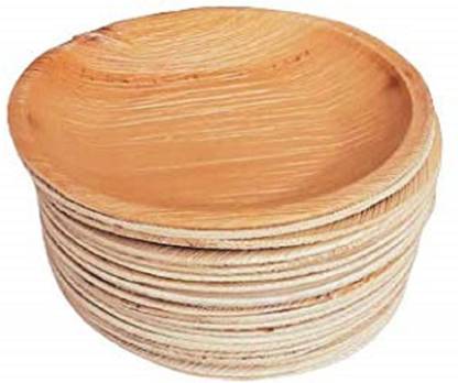 Eco Pure 6 inch disposable round plates, areca palm leaf plate for party and function Dinner Plate