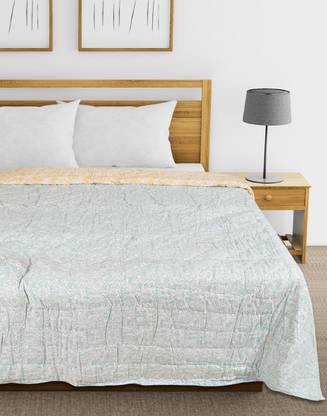 RATAN CART Printed Double Quilt for  Heavy Winter