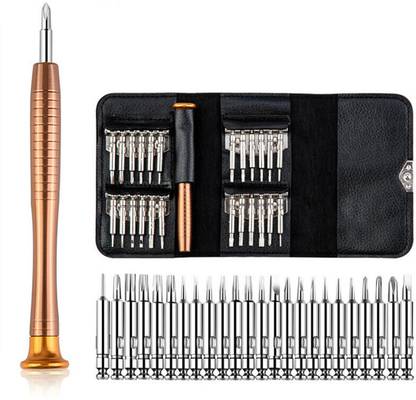 REES52 25 In 1 Multi Small Precision Hex Torx Star Mini Screwdriver Set Bits Repair Tool Kit , Mini Screwdriver Set , screwdriver set for mobile laptop , Screwdriver Set Precision Screwdriver Set