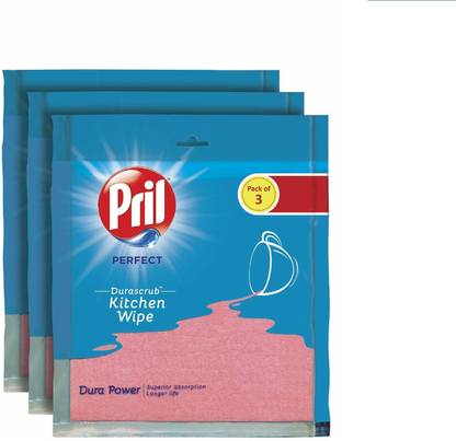 Pril Kitchen Wipe 3 Pcs Wipes Sponge Wipe