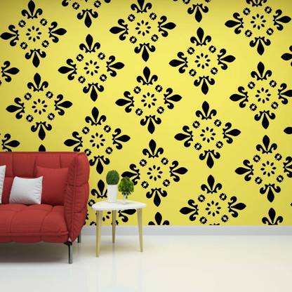 shine interiors Pack Of Pcs 2. Wall Stencils (Size 13x13 Inch) Marqaret Reusable Sheet. Patches Stencil