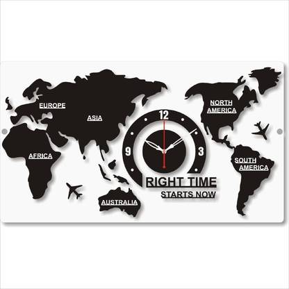 THE 9192 Analog 34 cm X 60 cm Wall Clock