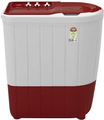 Whirlpool 6.5 kg Semi Automatic Top Load Washing Machine with In-built Heater Red