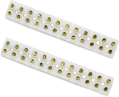 Ovicart 12 Position 10A 2 Rows H Type Terminal Strip Screw Terminal Barrier Block Pack of 2 2 row terminal barrier strip wire connector Wire Connector