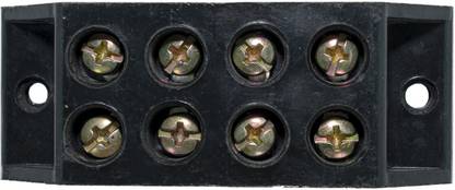 Ovicart 30A 4 Way Bakelite Connector Strip Black Screw Terminal Connection Block 4 Way Bakelite Connector Strip Wire Connector