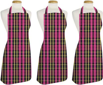 Feather Green Cotton Home Use Apron - Free Size