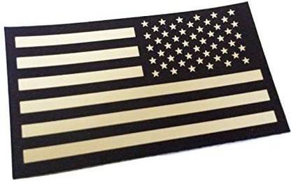 Empire Tactical USA 3.5" x 2" Reversed Tactical Infra Reflective US Flag (Ultra Durable) 3M Combat Decal