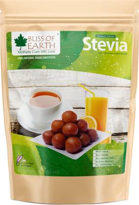 Bliss of Earth 99.8% REB-A Purity Stevia Powder, Natural & Sugarfree, Zero Calorie Sweetner 1kg Sweetener