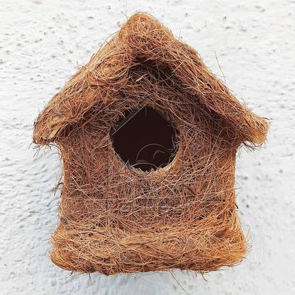 PetNest CR-3 Safest House Organic Bird Nest Purely Handmade Sparrow (Brown) Bird House
