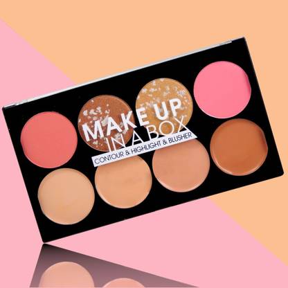 FIRSTZON Cream concealer contour highlighter contour blusher combo palette|contour palette|highlighter palette|bronzer palette|blusher plette|blusher highlighter contour palette|blusher combo palette|matte blush|cream concealer|cream contour Concealer