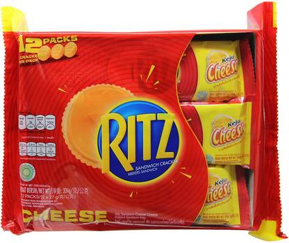 Ritz Sandwich Cracker Cheese (12 X 27g), 324g Cream Sandwich Biscuit