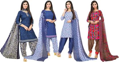 Crepe Printed Salwar Suit Material