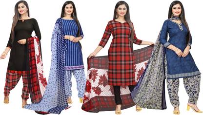 Crepe Printed Salwar Suit Material