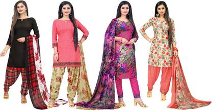 Crepe Floral Print, Printed Salwar Suit Material