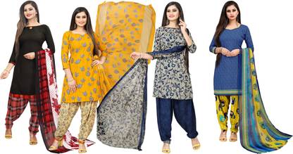 ANAND Crepe Printed Salwar Suit Material