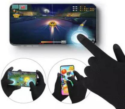 greyfab 1 Pair PUBG & Free Fire Game Pro Player Full Hand Gaming Gloves, Touch Finger Gym & Fitness Gloves