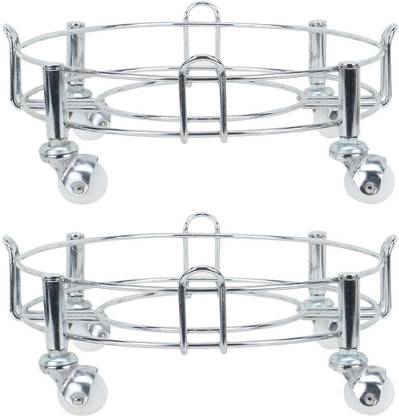 Dogwood Cylinder Trolley with High Quality Wheels/Gas Trolly/LPG Cylinder Stand, Premium Quality (Pack of 2) Gas Cylinder Trolley