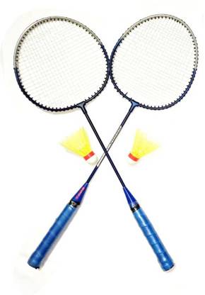 BBTR SINGLE SHAFT BADMINTON RACKET WITH A PAIR OF SHUTTLE COCK Badminton Kit
