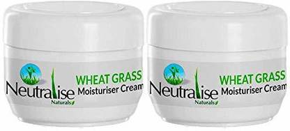 Neutralise Naturals Naturals Wheat Grass Moisturiser Cream - Rejuvenates Irritated Skin, Reduces Signs of Aging, Stretch Marks, Scars - Psoriasis, Eczema & Dermatology Problems Relief - 100% Organic & Natural