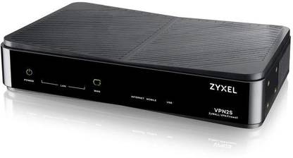 Zyxel VPN Firewall Router for Small Offices with 850Mbps SPI Firewall | 35 Mbps VPN | 20 IPSec/L2TP VPN | TR069 | Multi WAN | DHCP (VPN2S) 5 Ports 100 Network Switch