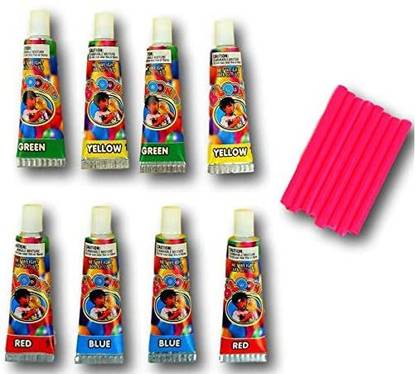 Ja B'Loonies Plastic Balloons Variety Pack, 8 Tubes Of Colors