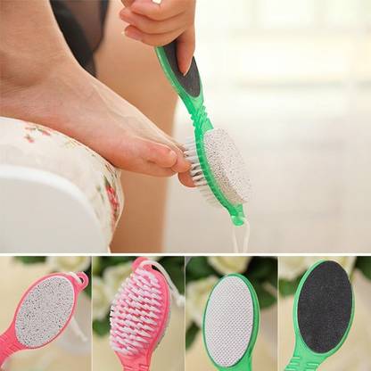 adbeni 4 In 1 Pedicure Paddle With Cleanse, Scrub, File & Buff, Pack of 3
