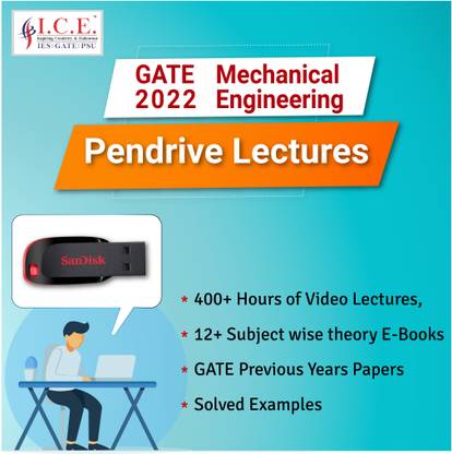 ICE GATE GATE Mechanical Engineering 2022 : Pendrive Course (Video Lectures for all Subject)