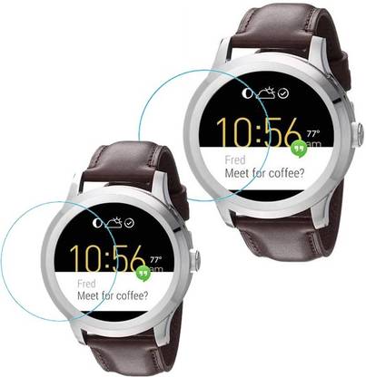 EDOMPLUS Screen Guard for Fossil Q Founder 2.0 FTW2117 Black Smartwatch